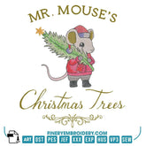 Christmas Collection Embroidery Design Pack – Holiday Trees, Wreaths & Mr. and Mrs. Mouse | FineryEmbroidery - FineryEmbroidery